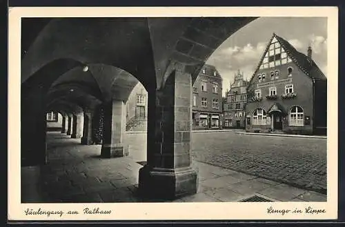 AK Lemgo, Säulengang am Rathaus