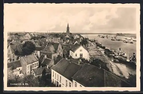 AK Emmerich a. Rh., Ortsansicht aus der Vogelschau