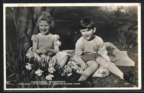 AK Royal Highnesses The Duke of Cornwall ans Princess Anne