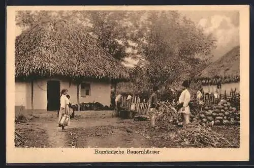 AK Rumänische Bauernhäuser