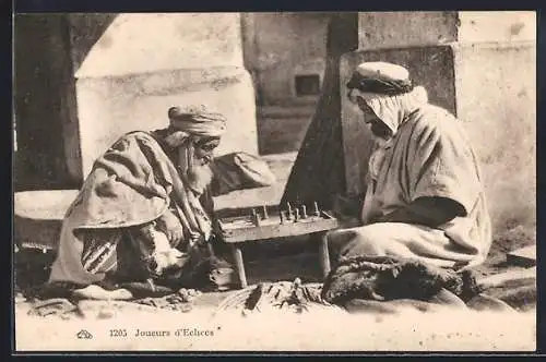 AK Joueurs d`Echees, Zwei arabische Männer beim Brettspiel