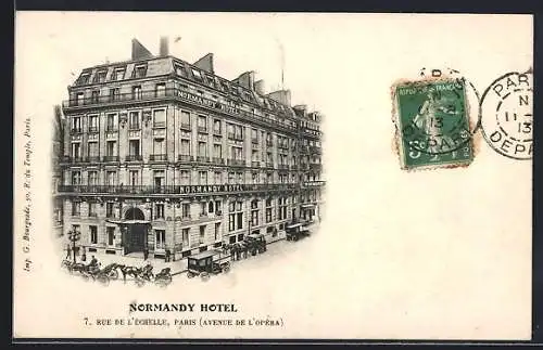AK Paris, Normandy Hotel, 7 Rue de l`Échelle