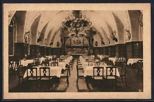 AK Berlin, Gasthaus Heidelberger, Saal mit Fass im Central-Hotel, Friedrichstrasse