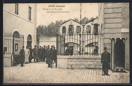 AK Toul, Entree du 6e bataillon d`artillerie de forteresse, Kaserne