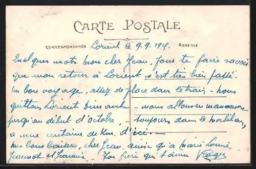 AK Quimperlé, vue générale vers l`eglise Sainte-Croix