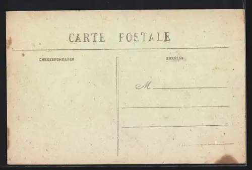 AK Ploaré, abside de l`église vu de l`allée de la Ste-Croix