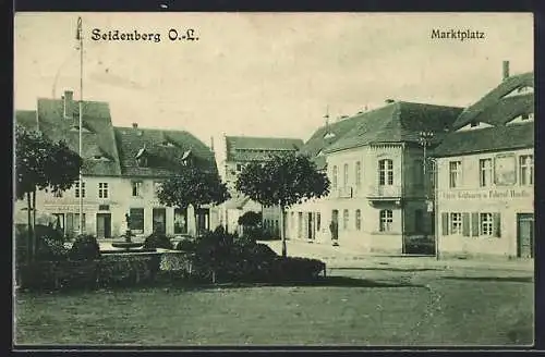 AK Seidenberg, Marktplatz mit Geschäften