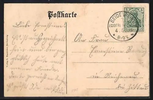 AK Seidenberg, Marktplatz mit Geschäften