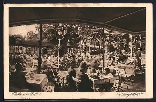 AK Berlin-Tiergarten, Das Bötzow-Zelt 1, In den Zelten 1