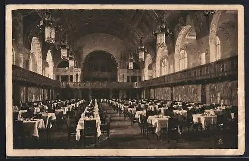 AK Berlin-Tiergarten, Weinhaus Rheingold, Innenansicht des Kaiser-Saal, am Potsdamer Platz