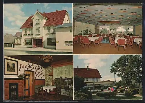 AK Dersau, Appel`s Gasthof und Pension, Innenansichten & Gartenpartie