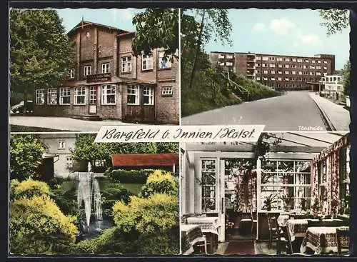 AK Bargfeld /Innien, Gasthof Karl-Heinz Hanssen mit Innenansicht, Tönsheide