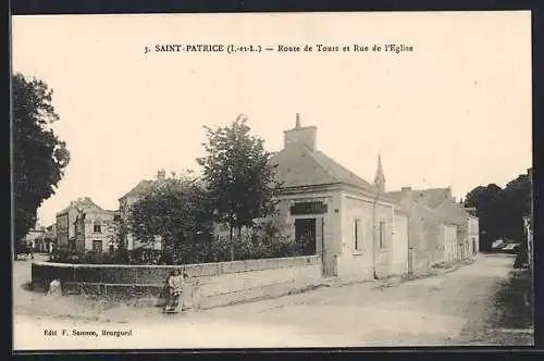 AK Saint-Patrice, Route de Tours et Rue de l`Église