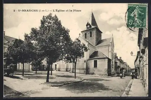 AK Saint-Branchs, L`Église et la Place