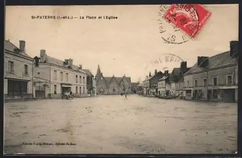 AK St-Paterne, La Place et l`Église