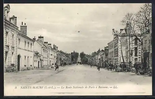AK Sainte-Maure, La Route Nationale de Paris à Bayonne