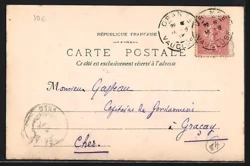 AK Orange, La Foire aux oignons devant l`arc romain