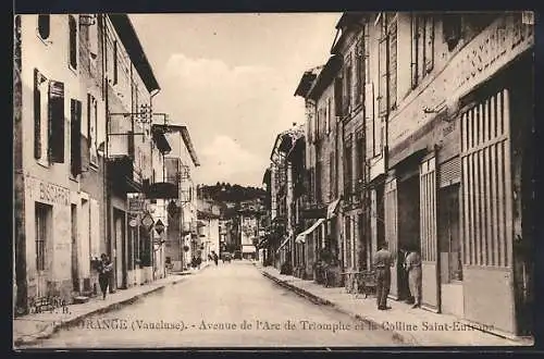AK Orange, Avenue de l`Arc de Triomphe et la Colline Saint-Eutrope