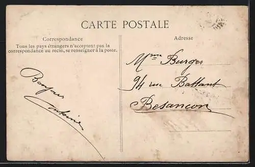 AK Avignon, Les Remparts, Partie restaurée