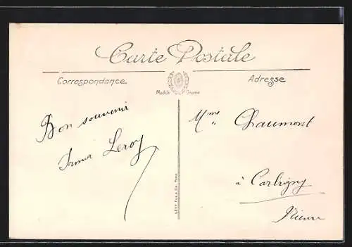 AK Hyères, La Statue de Massillon, Place de la Rade