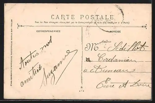 AK Toulon, Place de la Liberté, Allée des Palmiers