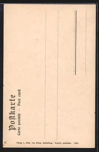 Künstler-AK Schwarzwaldsagen, F. I. Götzenberger, Blatt 2, Der Mummelsee