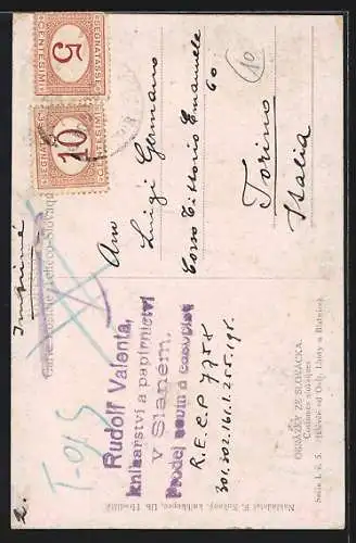 AK Junge Slowakin in Trachtenkleidung