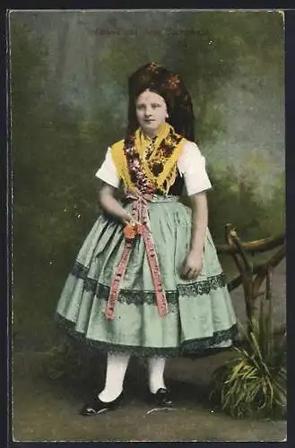 AK Frau in Spreewälder Tracht