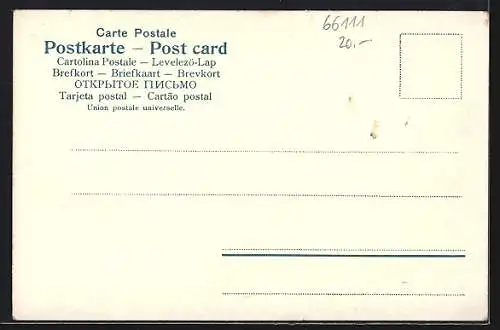 Lithographie Saarbrücken-St. Johann, Partie an der Saar, Neue Brücke, Ehrenthal