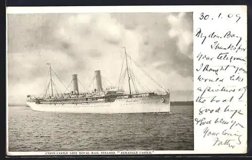 AK Royal Mail Steamer Armadale Castle der Union Castle Line