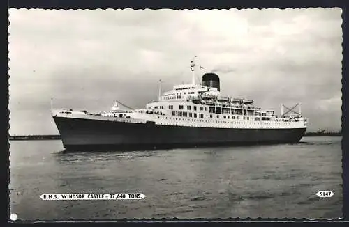 AK RMS Windsor Castle auf See