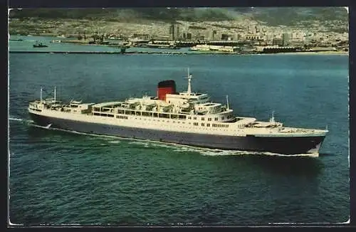 AK Passagierschiff RMS Windsor Castle aus der Vogelschau