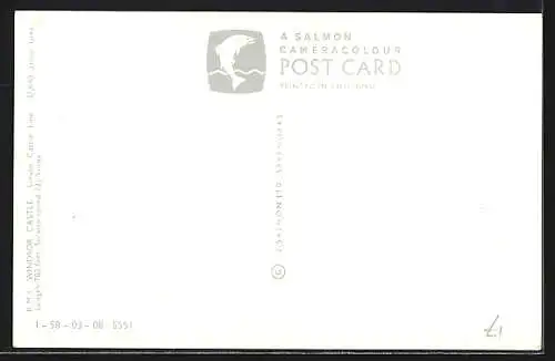 AK Passagierschiff RMS Windsor Castle aus der Vogelschau