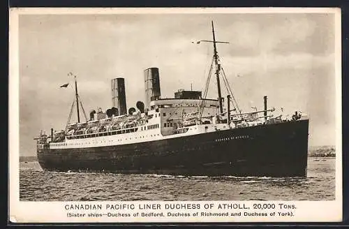 AK Canadian Pacific Liner Duchess of Atholl