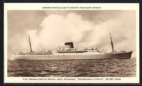 AK The Union-Castle Royal Mail Steamer Edinburgh Castle
