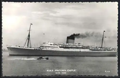 AK RMS Pretoria Castle auf See