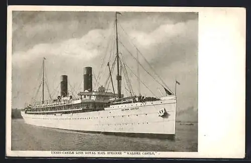 AK Union Castle Line Royal Mail Steamer Walmer Castle