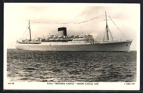 AK Passagierschiff Pretoria Castle in Fahrt