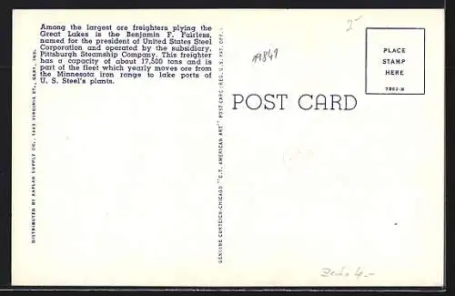 AK Ore Freighter Benjamin F. Fairless