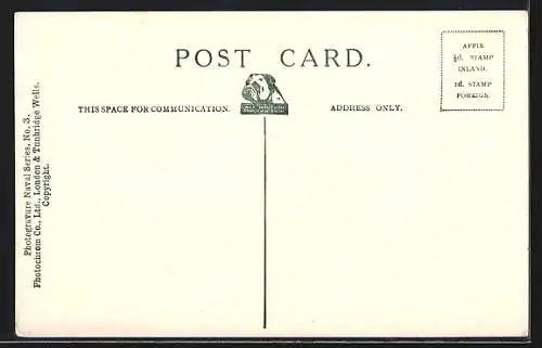 AK HMS Implacable auf See