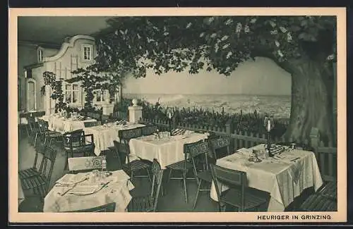 AK Berlin-Tiergarten, Haus Vaterland, Restaurant Heuriger Grinzing, Gastraum
