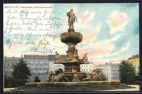 AK Berlin-Tiergarten, Herkulesbrunnen am Lützowplatz