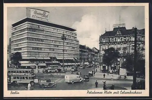 AK Berlin-Tiergarten, Partie am Potsdamer Platz
