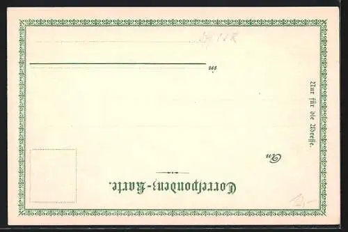 Lithographie Karlsbad, Mühlbrunnencolonnade, Hirschsprung