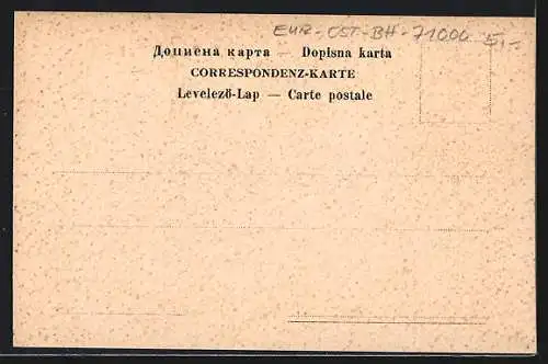 AK Sarajewo, Alter Marktplatz mit Verkäufern