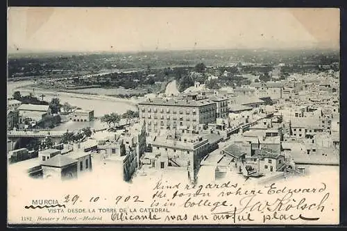 AK Murcia, Vista Desde la Torre de la Catedral