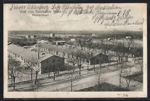 AK Köln-Wahn, Schiessplatz, Barackenlager