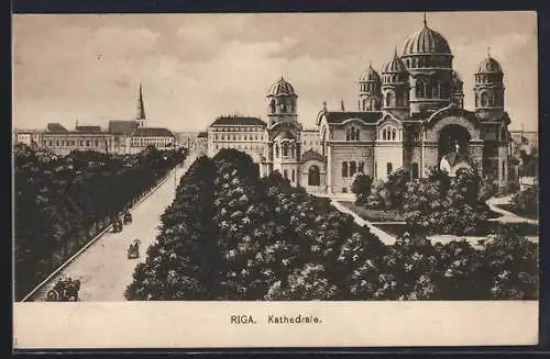 Künstler-AK Riga, Kathedrale