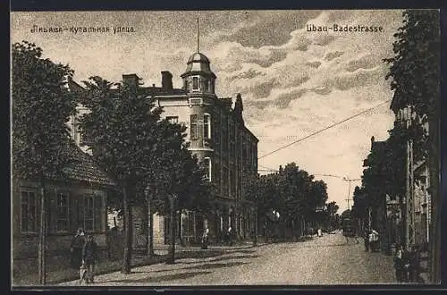 AK Libau, Partie in der Badestrasse