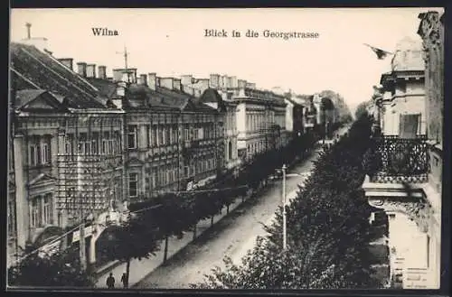 AK Wilna, Blick in die Georgstrasse